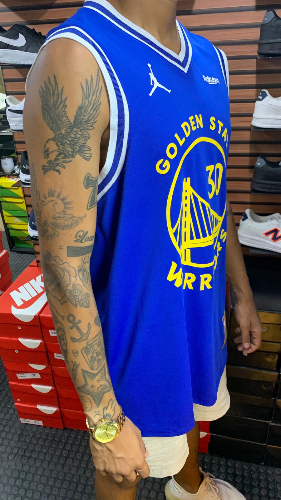 Camiseta Do Golden State Warriors Azul