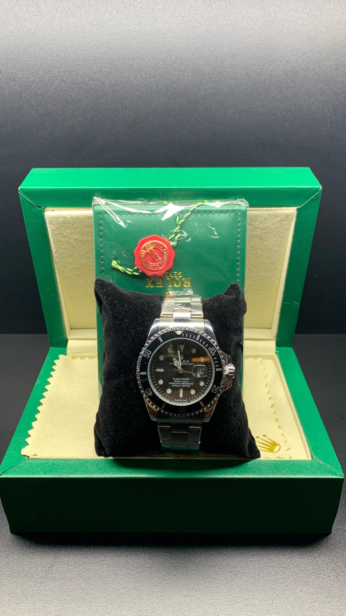Relógio Rolex Submarine Cinza
